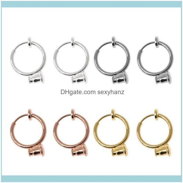 Clipe de embalagem JewelryRyPair Clip On Hoop Brinco Conversores No-perfurados Transformar qualquer garanhão em bolsas de jóias clip-on, sacos entrega de gota