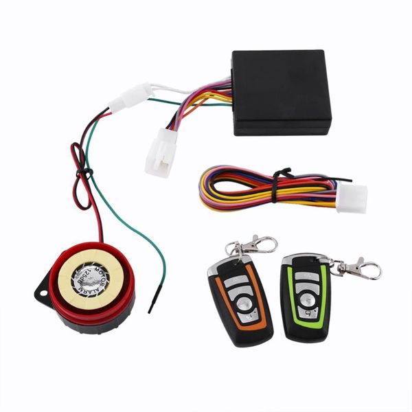 

theft protection universal anti-theft security motorcycle alarm system scooter 125db two-way with engine start remote