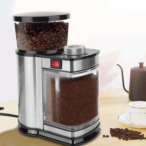 

electric coffee grinders 9 gears grinder cereals herbs nuts beans spices grinding machine bean mill eu plug 220v