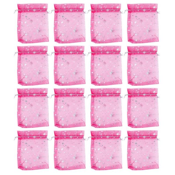 

gift wrap 50pcs fabric lovely star pattern candy bags beautiful packing (blue)
