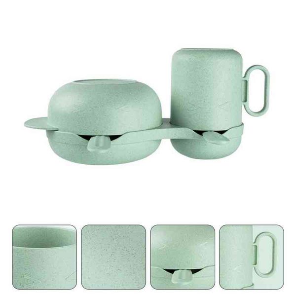 

1 set baby tableware baby dinner plate baby training bowl cup spoon fork g1210