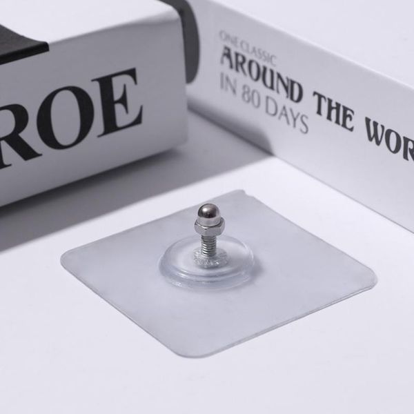 

hooks & rails strong adhesive seamless nails wall sticky hook mounting rack non marking screw stickers painting hole hanger