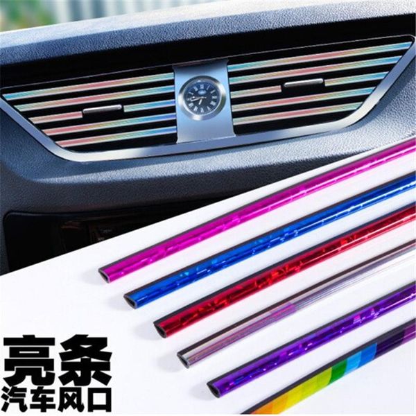 

car organizer automobile air conditioning outlet decorative strip clip modification interior decoration products u-type bright chrome