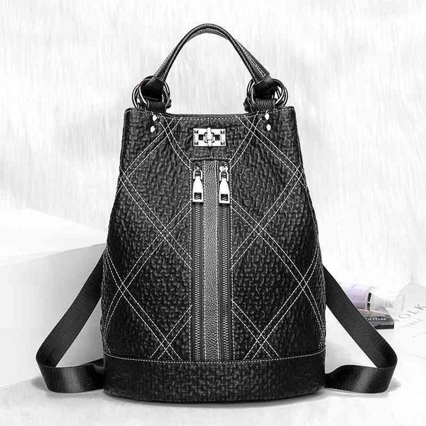 

women luxurys designers bags 2021 fashion anti theft backpack for soft leather female large schoo designer handbag handbags totes crossbody