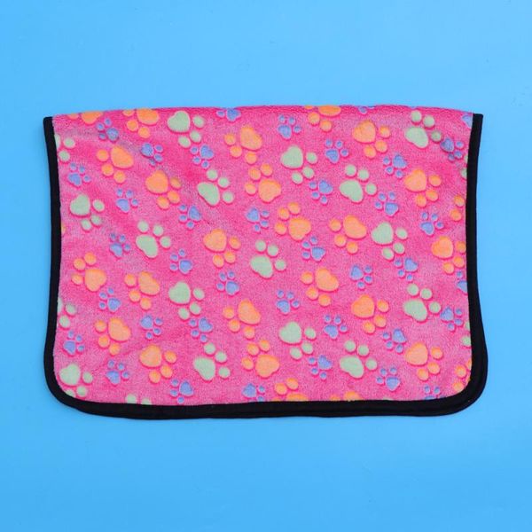 

1 pc pet carpet coral small printed pet dog blanket super soft cushion sleep mat (20x20cm)