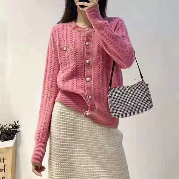 

women's knits & tees zawfl vintage cardigan women's, korean fashion loose sweater, herringbone button knit in autumn 2021, White