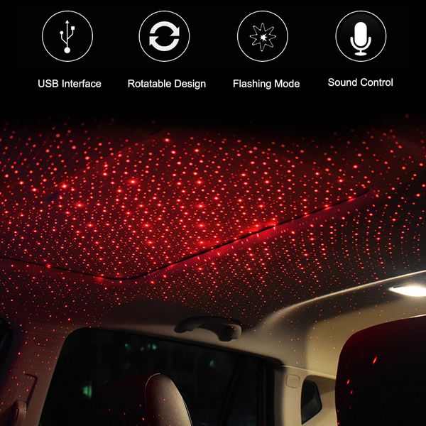 

2021 new interior roof light led laser star to-tmosphere environment projector usb automatic night home decoration g-alaxy lights r8fq