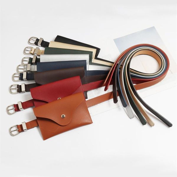 

fanny pack for women belt bag envelope leather waist pack bag fashion female pure color money belt chest functional phone bag
