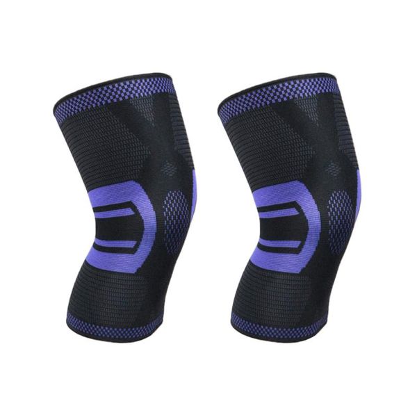 

2pcs sports knee protector knitted breathable leg guards anti-skid knee sleeve support for squating basketball fitness (black pu, Black;gray