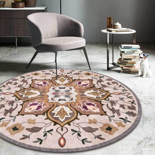 

carpets morocco persian round for bed room living decoration salon flower ethnic area rugs vintage door mats chair cushion