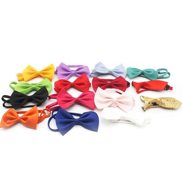 

dog apparel 30pcs soft bow ties cute adjustable puppy cat bowties collar pet party decor