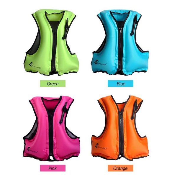 

life vest & buoy inflatable swim jacket snorkeling floating device swimming drifting surfing survival water sports saving