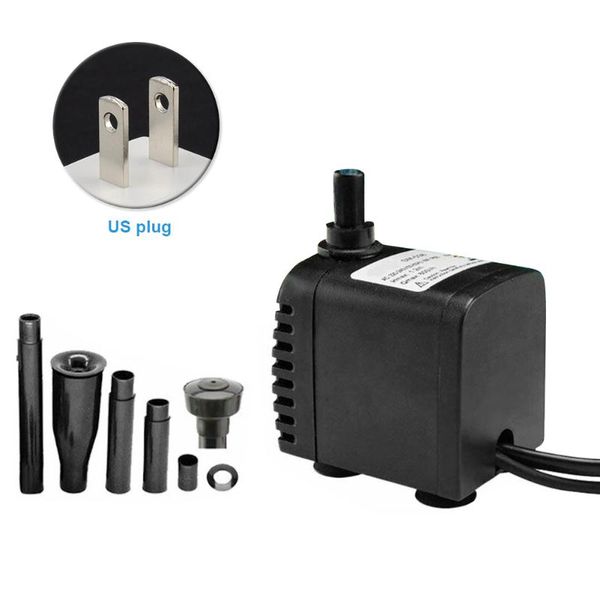 

portable hydroponic spout aquarium with led light flow adjustable fountain pond fish tank suction cups submersible water pump garden decorat
