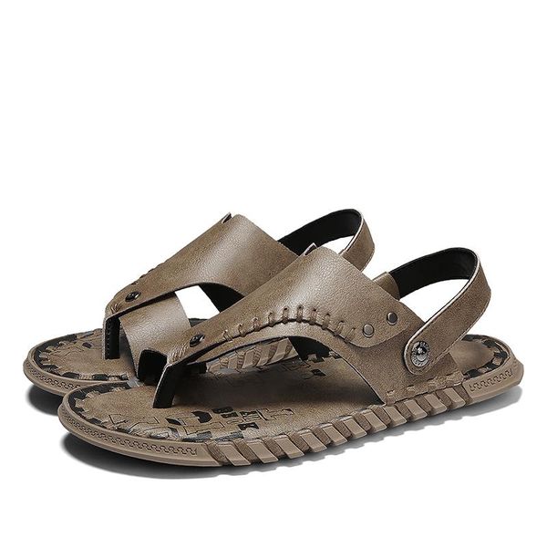

slippers men male deportivas mens beach mannen sandale verano schuhe footwear breathable flops zomer de zapato sandalias 2021 for, Black