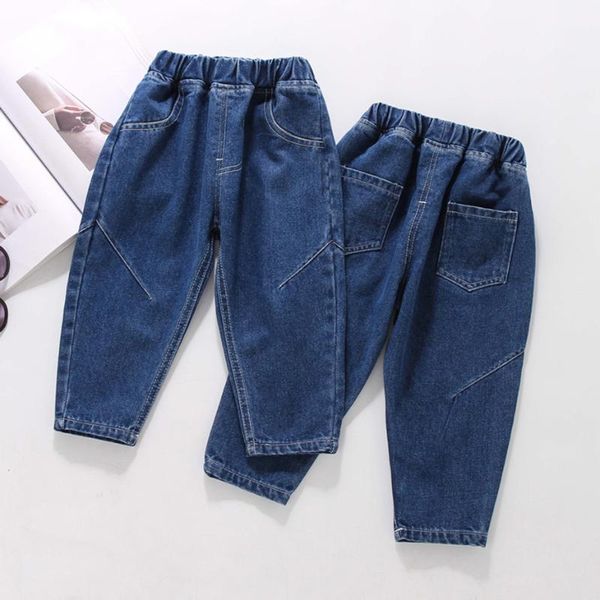 

jeans baby solid color spring autumn infantil casual style girls clothes, Blue