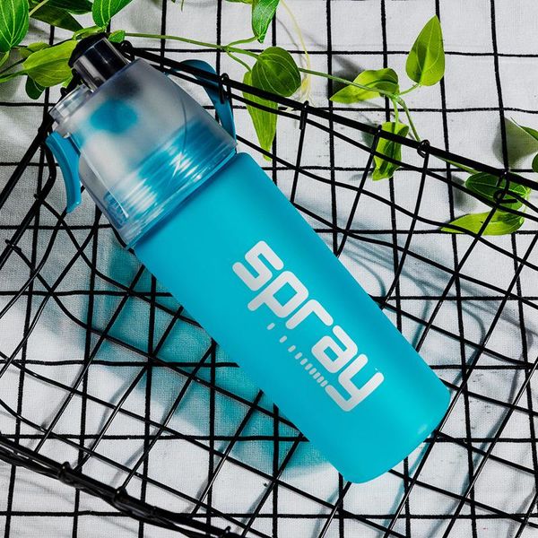 

water bottles & cages 550ml bicycle cycling sports drink spray bottle cold insulation outdoor bike hiking gym plastic leak proof kettle