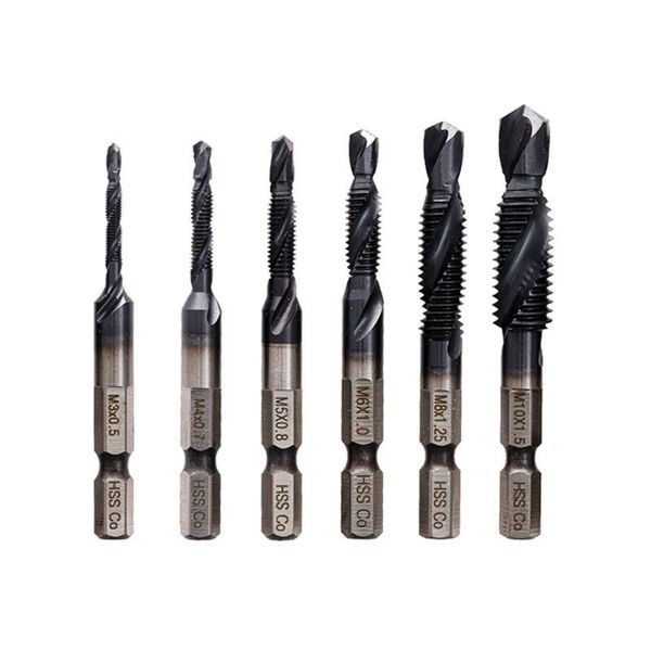 

professional hand tool sets (1 set) multi-function machine tap drilling compound steel material spiral groove metric taps m35 cobalt plating