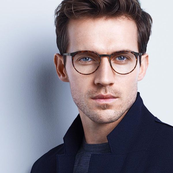 

fashion sunglasses frames vintage round denmark brand titanium glasses frame men prescription eyewear myopia optical eyeglasses no screw spe, Black
