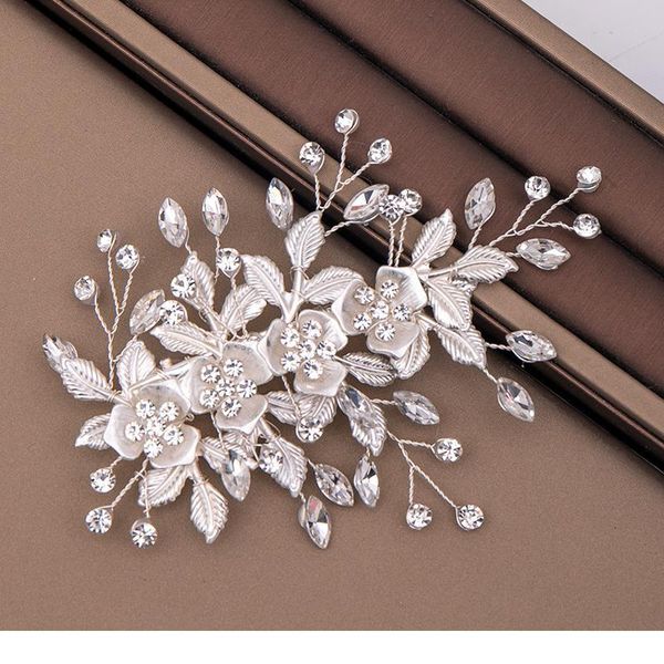 

trendy gold flower hairpin bridal hair accessories wedding headpiece hair ornaments bride hair jewelry handmade o qylrpu