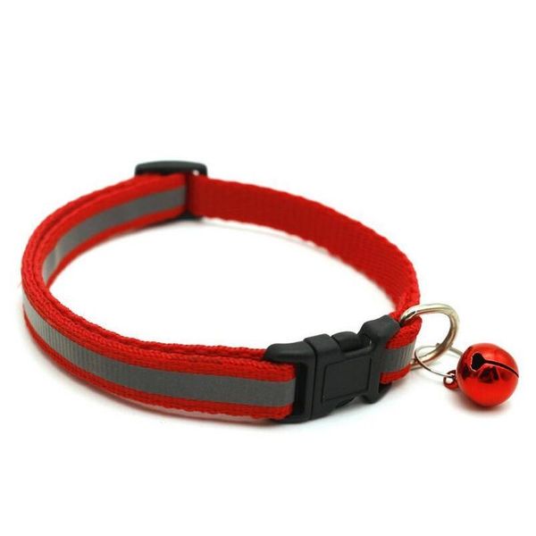 

breakaway cat dog collar with bells reflective nylon collar adjustable pet collars for cats or sm jllhjr warmslove