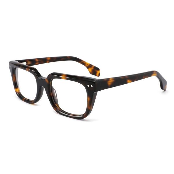 

fashion sunglasses frames betsion vintage spring hinges full rim acetate eyeglass frame men women clear lens 882211, Black