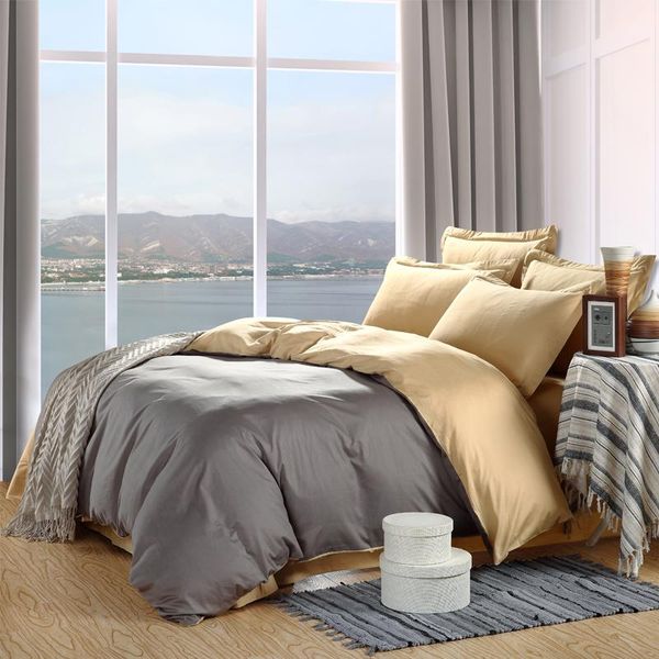 

bedding sets reactive print 6pcs solid plain colour 100%cotton cover size,bed quilt 4pcs  pillowcase,king sheet bed
