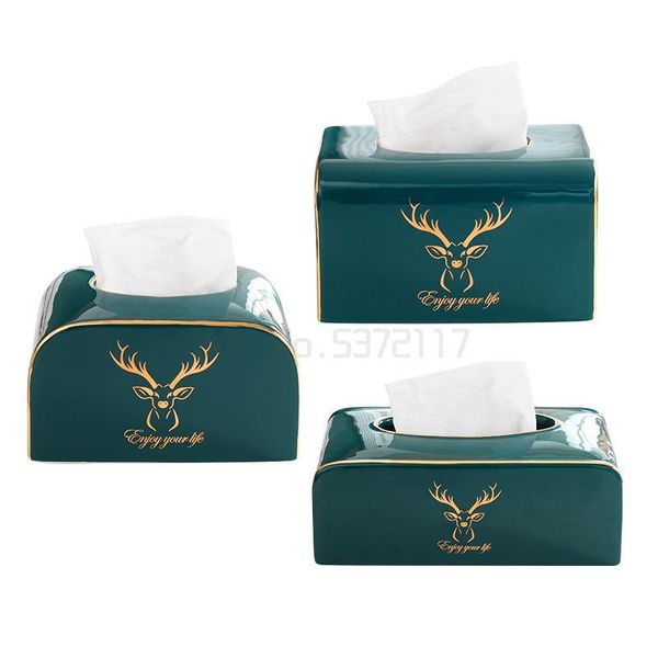 

tissue boxes & napkins box living room ceramic ornaments nordic light luxury drawer multifunctional remote control storage rack
