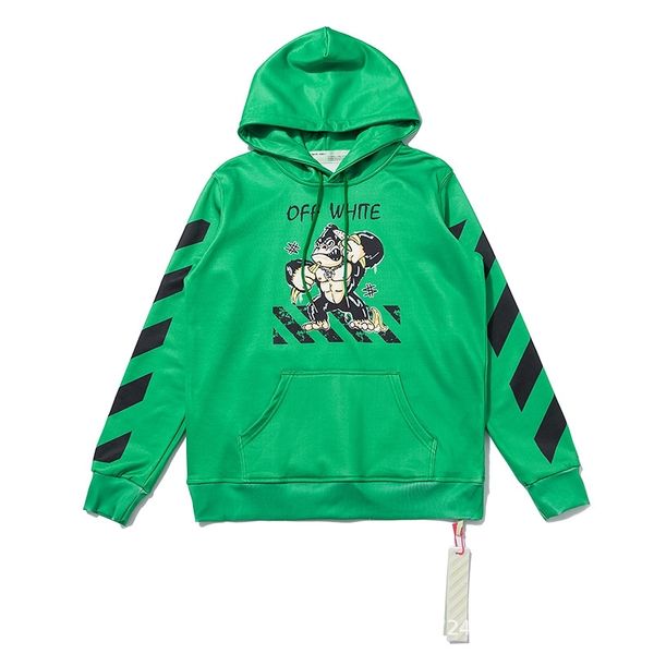 

cartoon print men's women's hooded in autumn and winter 2020, Black