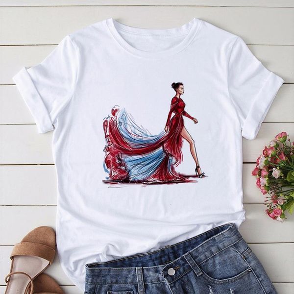 

summer queen of grace womens dresses printed vogue casual for lady clothing, White
