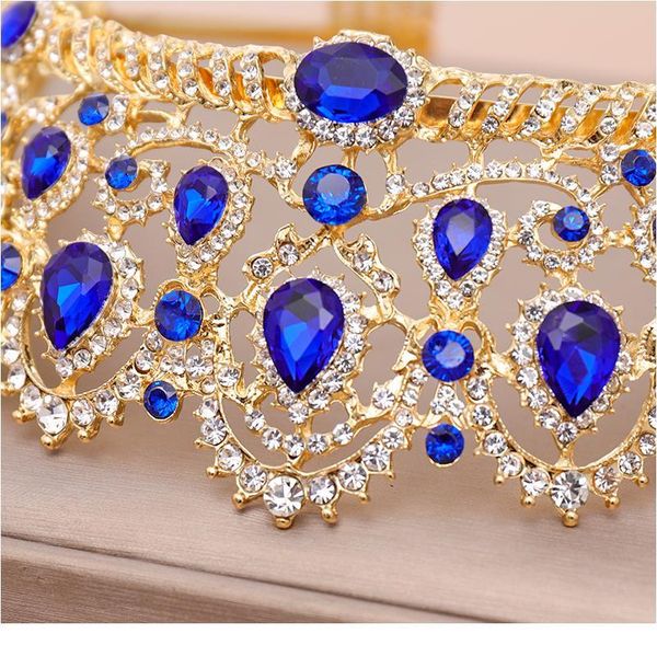 

wedding tiara queen crown wedding hair accessories green crystal rhinestone tiaras and crowns for bridal wedding hair qylxqk