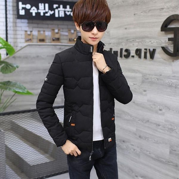 

men's jackets winter cotton padded jacket thickened short, Black;brown