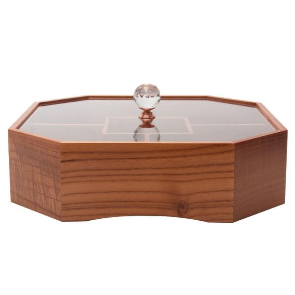 

dishes & plates dish wooden storage appetizer tray dried fruit party nut platter multi grids snack plate weeding living room bowls home