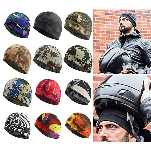 

beanies 2021 men knitted winter cap casual camouflage color hip-hop snap slouch skullies bonnet beanie hat