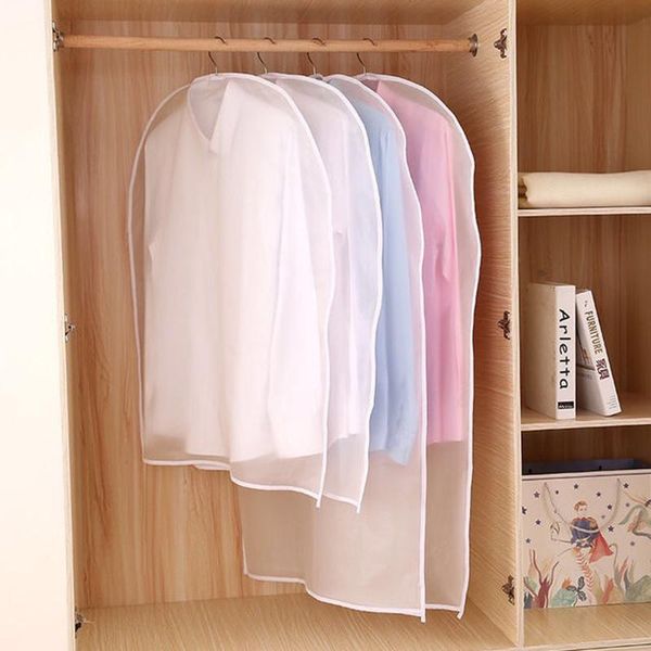 

clothing & wardrobe storage clothes dust bag household coat transparent waterproof suit cover finishing eva