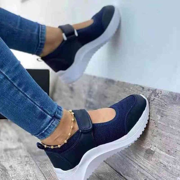 

dress shoes spring fall women casual shoes ladies breathable sports mesh women's platform vulcanize not sliding chaussure femme lc4g, Black