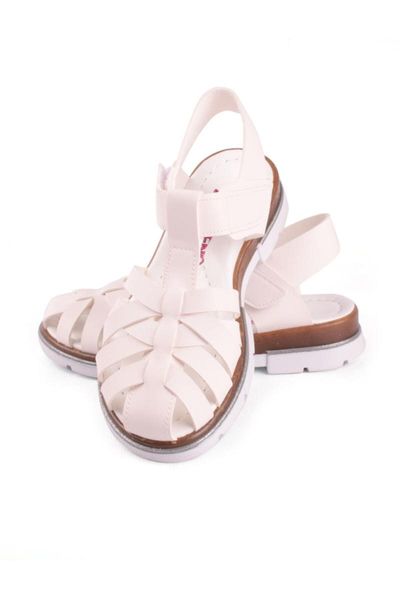 

sandals young girl orthopedic peep-toe covered braided, Black