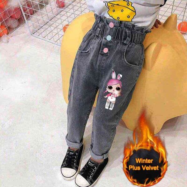 

fall winter casual plus velvet pants to keep warm thicken boy jeans elastic waist harem bottoms 2 7 years, Blue