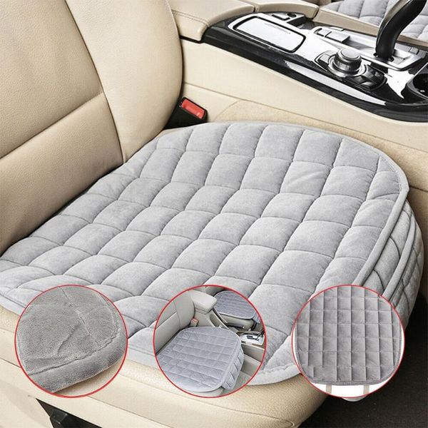 

car seat covers front mat cushion non-slip winter warm cover soft breathable pad protector chair plush lattice