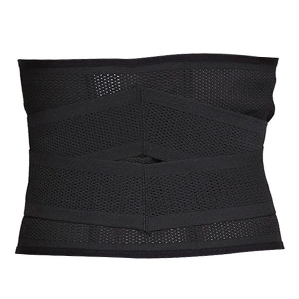 

adjustable breathable waist trainer belt corset band body shaper tummy slimming for working-out comfortable decor, Black;gray
