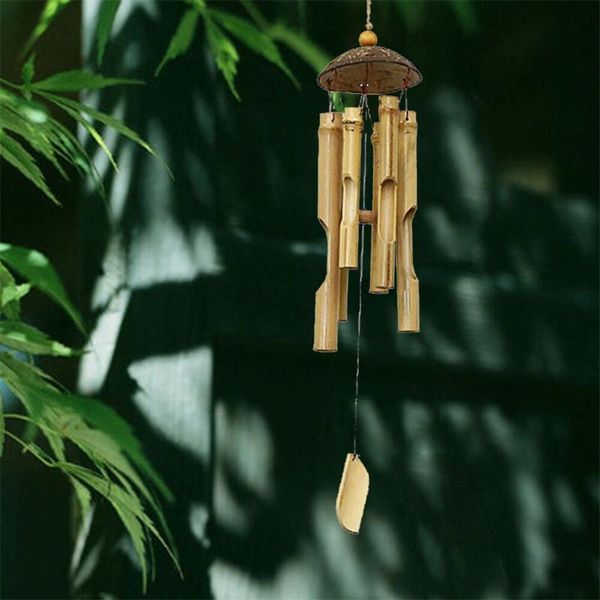 

decorative objects & figurines room decoration bamboo bells wind chimes and coconut fair trade chime outdoor by gifts 446cm dream catcher ki