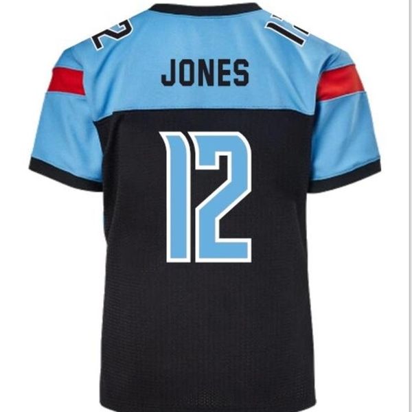 

rare new style custom xfl 2020 dallass renegades #12 landry jones #9 phillip nelsoncameron artis-payne eric dungeytreston decoumarquis young, Black