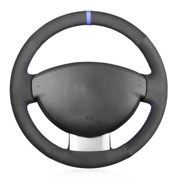

steering wheel covers suede blue marker car cover for (dacia) duster 2010-2021 dokker lodgy logan 2013-2021 sandero