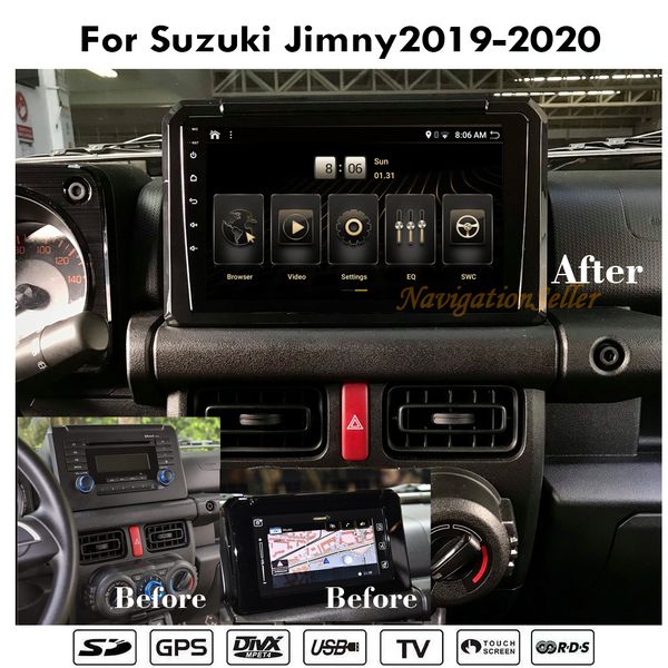 Android10.0 RAM 4G ROM 64G Car DVD Player per Suzuki Jimny 2019-2020 navigazione multimediale radio stereo audio aggiornamento a 10.1 pollici hend unità