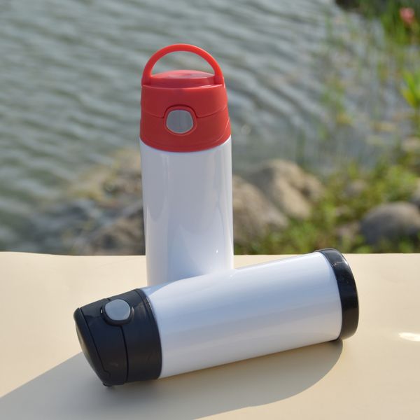 

12oz sublimation bounce cup straight tumbler stainless steel baby bottle 2-layer vaccum insulated water bottles blank diy gift for kids by e
