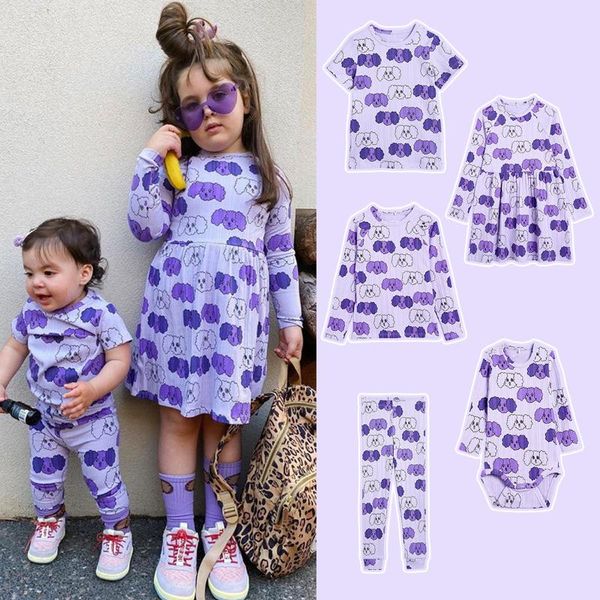 

clothing sets kids clothes t-shirts 2021 spring mr brand girls cartoon pattern dress cotton fashion baby romper boys casual pants, White