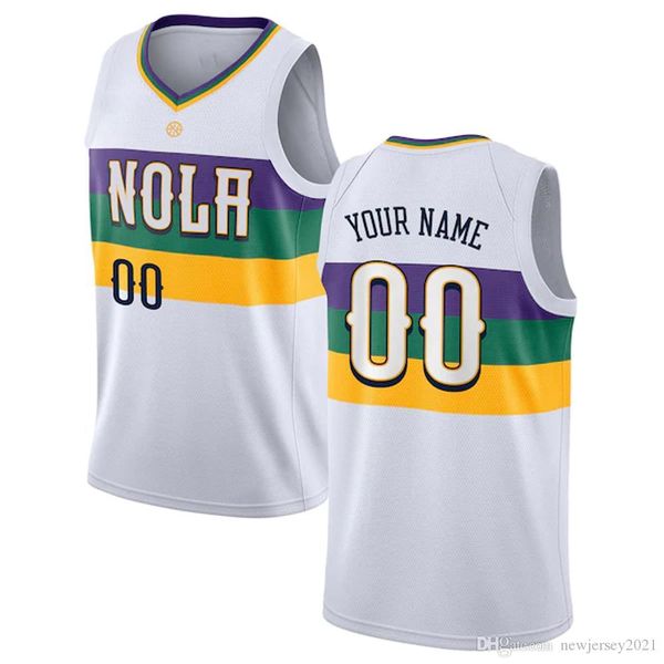 

custom zion 1 williamson basketball lonzo 2 ball new orleans pelicans jerseys brandon 14 ingram j.j. 4 redick 11 holiday jerseys, Blue;black