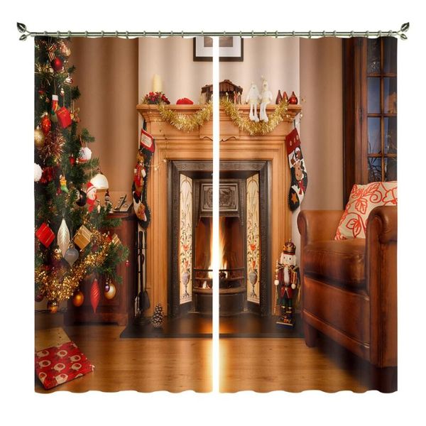 

curtain & drapes babson christmas shade personality diy po 3d digital printing