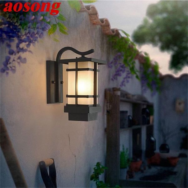 

outdoor wall lamps aosong light sconces classical led lamp waterproof ip65 home decorative for porch