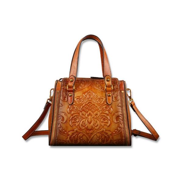 

shoulder bags women's pu solid color embossed bucket ladies single messenger bag