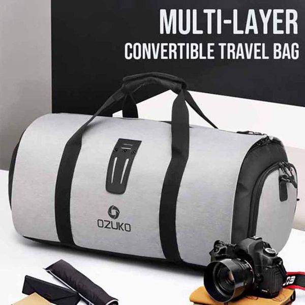 

duffel bags men travel luggage oxford duffle handbag waterproof weekend bag large capacity multifunction shoulder 2021